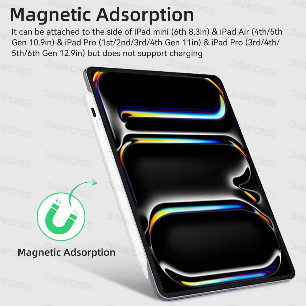 Active Capacitive Stylus Pen – High-Precision, Palm Rejection, & Magnetic iPad Pencil (No Bluetooth Needed!) -    EXCLUSIVE FOR IPAD 2018-2024