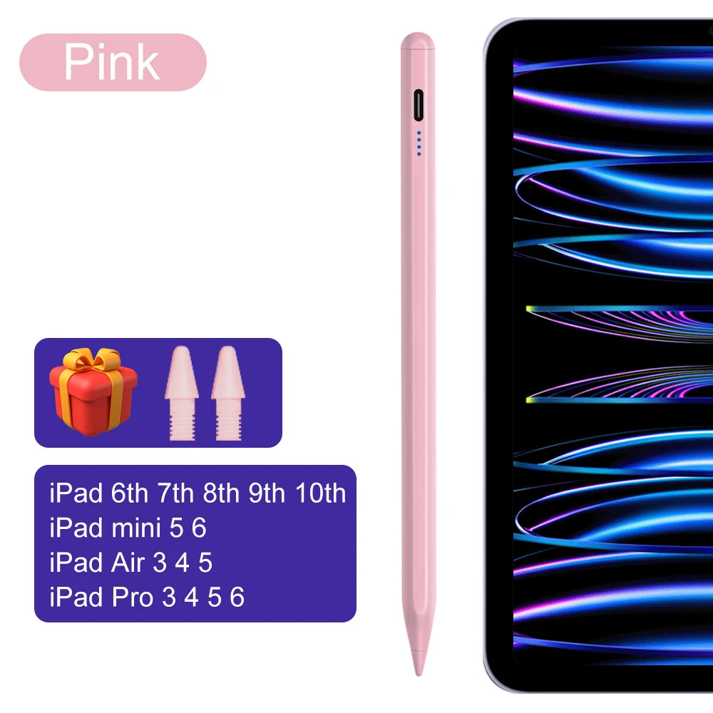 Active Capacitive Stylus Pen – High-Precision, Palm Rejection, & Magnetic iPad Pencil (No Bluetooth Needed!) -    EXCLUSIVE FOR IPAD 2018-2024