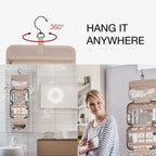 Travel Organizer Hanging Bag Medium or Large - Portable Storage - Waterproof  - Cosmetic Case For Makeup & more