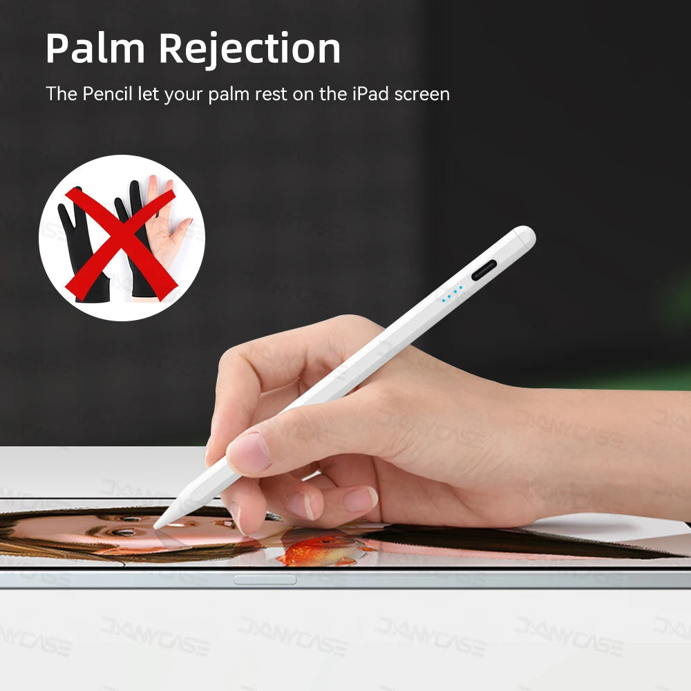 Active Capacitive Stylus Pen – High-Precision, Palm Rejection, & Magnetic iPad Pencil (No Bluetooth Needed!) -    EXCLUSIVE FOR IPAD 2018-2024