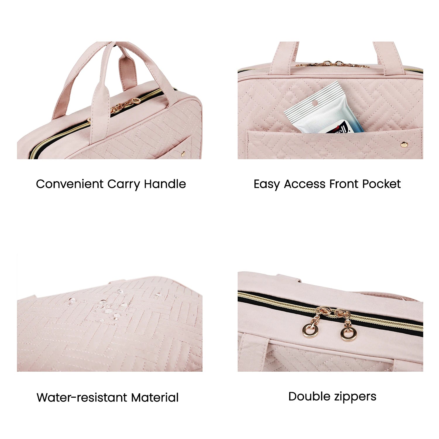 Travel Organizer Hanging Bag Medium or Large - Portable Storage - Waterproof  - Cosmetic Case For Makeup & more