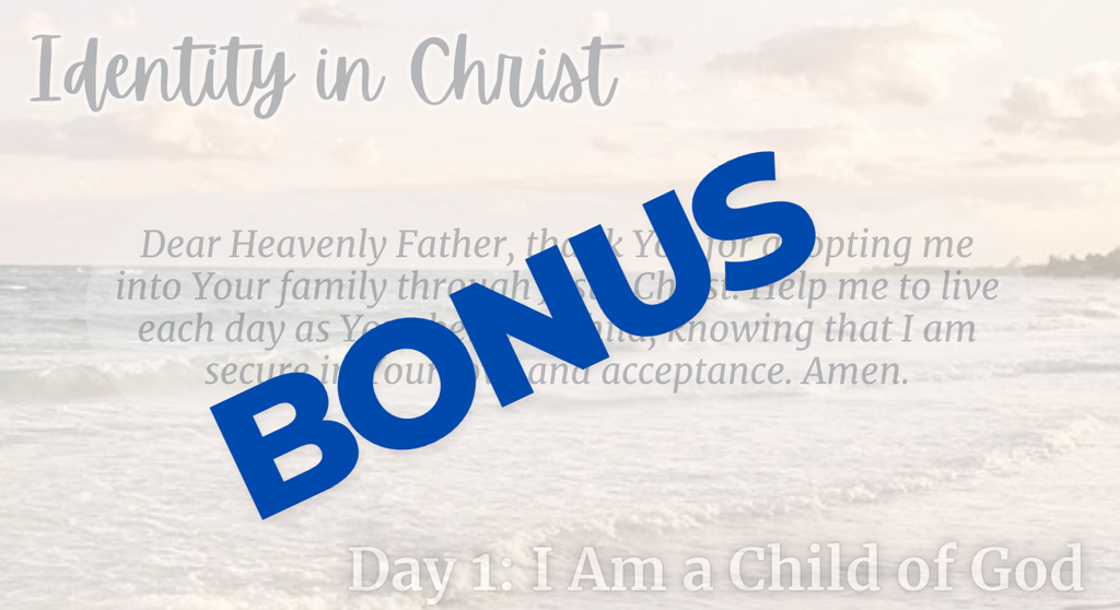 Identity in Christ  + BONUS: PRAYER CARDS & 7 DAY TEEN DEVOTIONAL