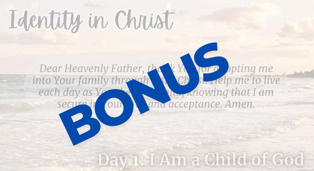 Identity in Christ  + BONUS: PRAYER CARDS & 7 DAY TEEN DEVOTIONAL