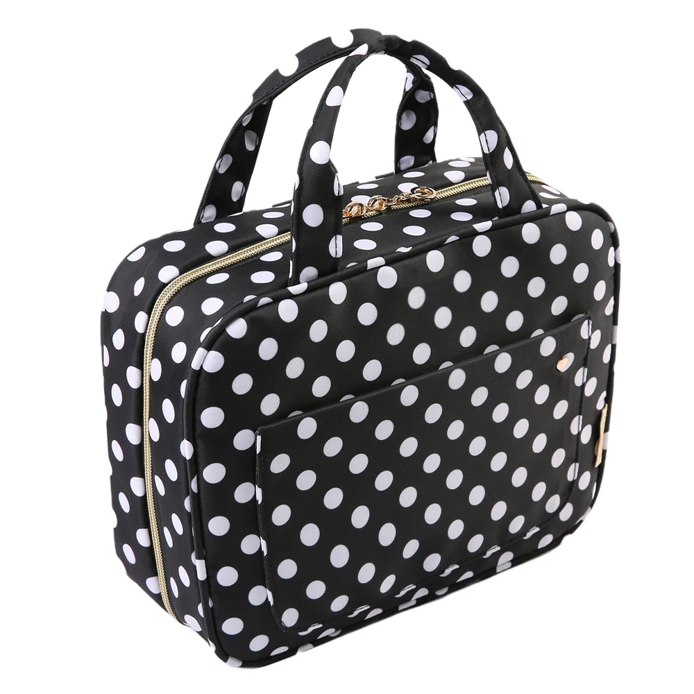 Travel Organizer Hanging Bag Medium or Large - Portable Storage - Waterproof  - Cosmetic Case For Makeup & more