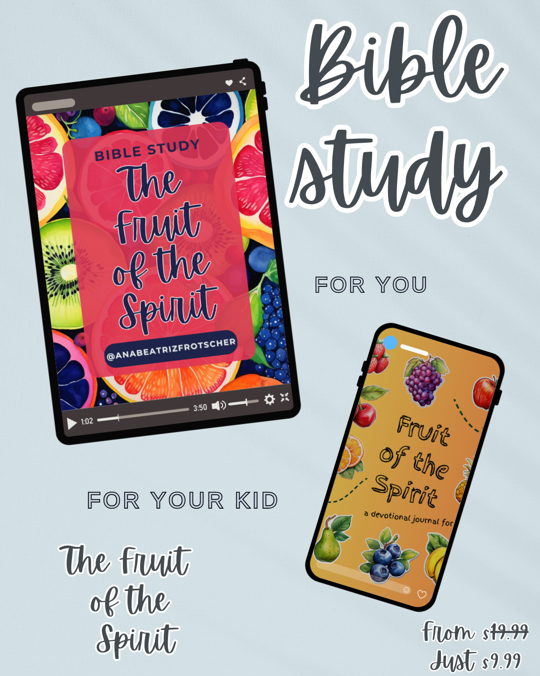 Fruit of the Spirit Devotional Combo – For Kids & Adults