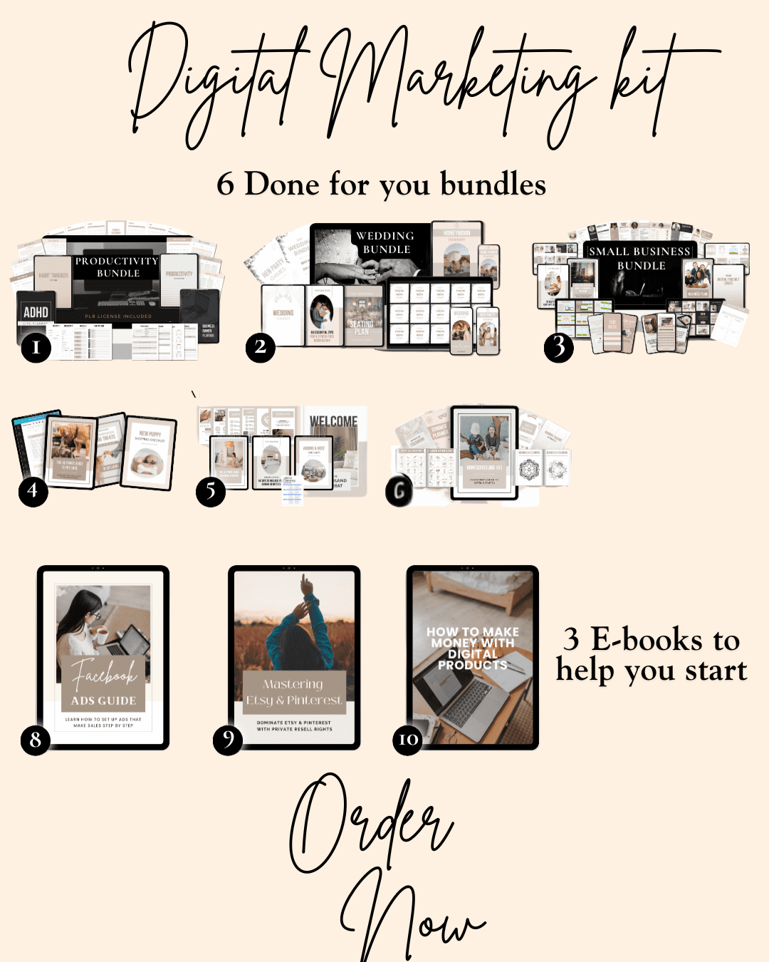 Digital Marketing Kit | All-in-one solution | Ready-to-use viral bundles, professionally designed templates, and strategy-packed eBooks